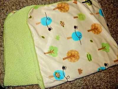 9C 30x40 CIRCO Búho Árbol Tortuga Abeja Bosque Peluche Sherpa Terciopelo Bebé Cuna Manta Foto 1 de 4