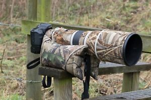Waterproof Woodland FILLED Large Camera Bean Bag & Shoulder Strap. 900gms weight