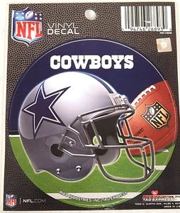 NFL Dallas Cowboys - Calcomanía de vinilo redonda de 4,5", nueva - Imagen 1 de 1
