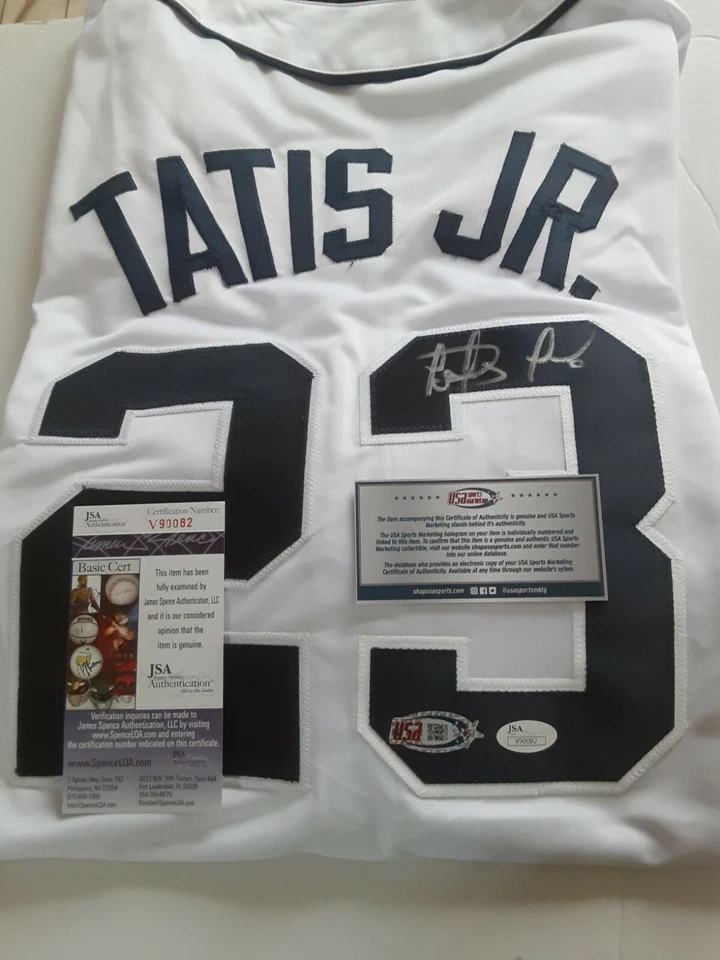 FERNANDO TATIS JR. Autographed Signed San Diego Padres Jersey. JSA COA - Image 1 of 4