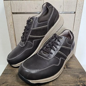Rockport scarpa da ginnastica uomo taglia 10,5 M - marrone TruStride Adiprene Exo-Soft leggera - Foto 1 di 8