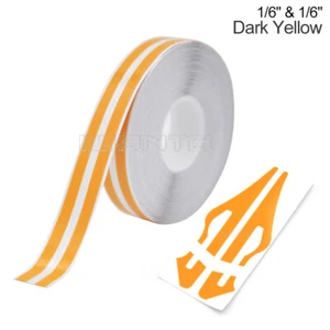 1/6" & 1/6" Pinstriping Pin Stripe DIY Line Vinyl Tape Decals Car Sticker 32ft - Picture 1 of 22