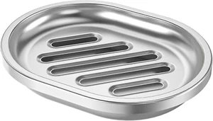 Kitchen Soap Holder,Stainless Steel Soap Dish with Draining Tray,Double Layer St - Picture 1 of 8