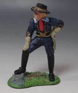 W. BRITAIN UNION GENERAL George Armstrong LEAD TOY SOLDIER NM CONDITION VINTAGE - Picture 1 of 5