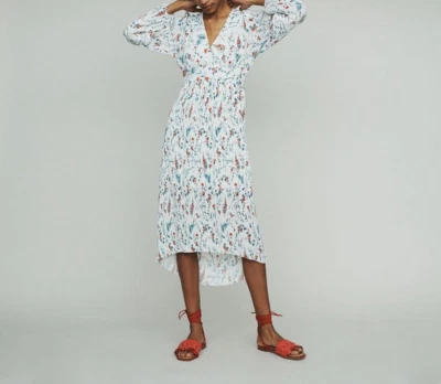 Vestido Feminino Maje Tamanho 1 Fit & Flare Plissado E19RASIONA - Imagem 1 de 4