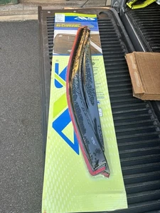 AVS 194805 In-Channel Rain Guards for 2019-2024 Silverado & GMC Sierra Crew Cab - Picture 1 of 2