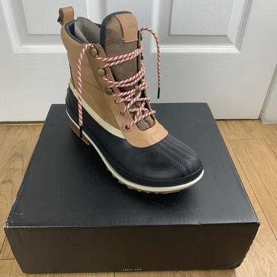 Botas SOREL Slimpack III Mujer 12 Marrón Negro Con Cordones Impermeables NL3809-253 NUEVAS EN CAJA Foto 1 de 4