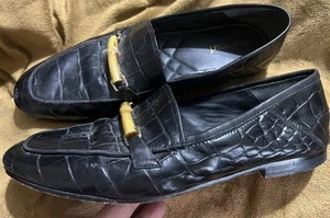 J. McLaughlin "Dillon" schwarze Vollleder-Halbschuhe flache Damengröße 9,5 Dillon3 - Bild 1 von 7