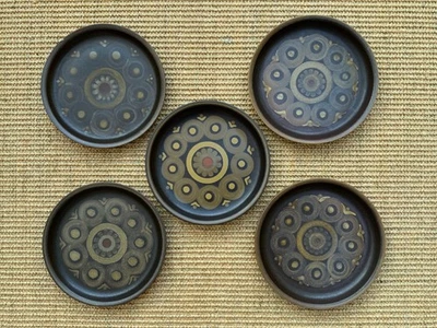 5 x Denby Arabesque Tea / Side Plates 17 cm Wide  - Image 1 of 4