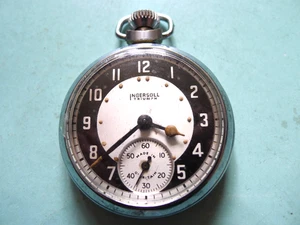 Reloj Bolsillo Ingersoll Cromado 1951 Festival de Gran Bretaña... 50mm. Funcionando. - Imagen 1 de 5