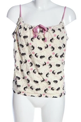 PEOPLE TREE Camisole Damen Top Gr. DE 38 wollweiß-schwarz-pink Casual-Look - Bild 1 von 4