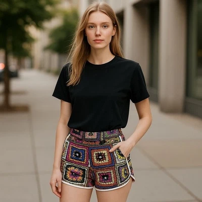 Adidas X Farm Women's Crochita Shorts size S - Image 1 of 4