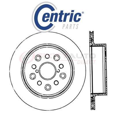 Centric C-TEK Disc Brake Rotor for 2001-2006 Lexus LS430 4.3L V8 - Kit Set kf - Imagem 1 de 4