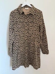 UMGEE Women’s Leopard Print Button Dress Pockets Long Sleeved Collared Medium - Picture 1 of 14