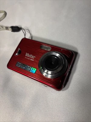 Vivitar Digital Camera Vivicam 8025 8.1MP Red Not Tested But Has Battery - Image 1 of 4