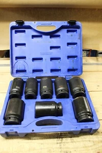 CORNWELL 8 Piece bluePOWER® 1" Drive SAE Deep Power Socket Set CBPI68LST - Picture 1 of 7