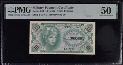 Military Payment Certificate, 10 Cents Series 641 - Image 1 of 2