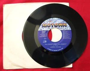 Lionel Richie 45 RPM Record " All Night Long / Wandering Stranger " - Picture 1 of 2
