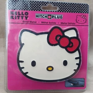 Hello Kitty Metal Hitch Plug Jeep Truck Dodge Chevy Ford H2 Universal Trailor - Picture 1 of 4