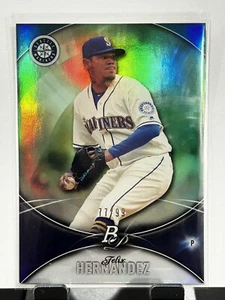 Topps Bowman Platinum Felix Hernandez 53 2016 verde/99 Seattle Mariners - Imagen 1 de 2