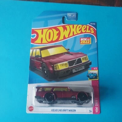 Volvo 240 Drift Wagon Granate HW Drift Series 4/5 Hot Wheels 2022 #232 Como nuevo Muy buen estado Foto 1 de 2