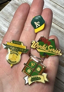 Oakland Athletics A's Hat Pin MLB Lapel Pins Baseball Vintage 1989 champions - Picture 1 of 3