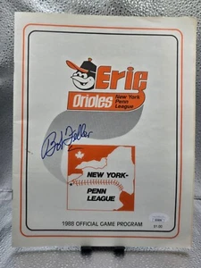 Bob Feller Erie Oriels Signed Autographed 1988 Program! JSA Cert! - Picture 1 of 3