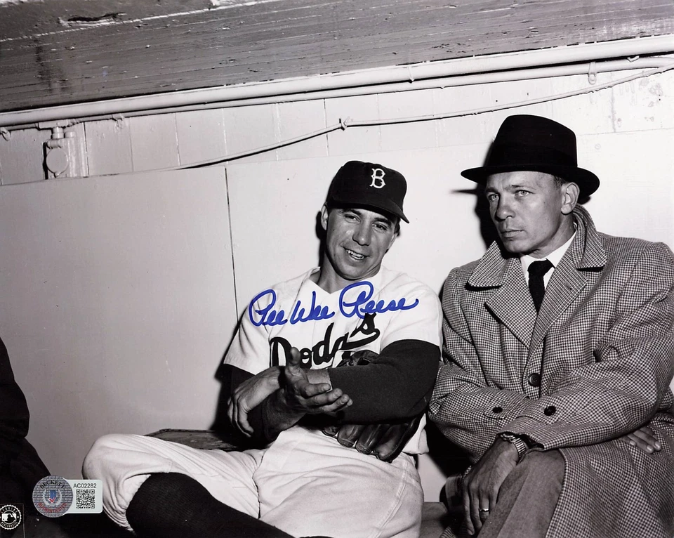 Pee Wee Reese Signed 8x10 Photo Brooklyn Dodgers (BAS AC02282) - Image 1 of 1