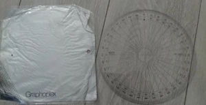 GRAPHOPLEX GX120D RAPPORTEUR CERCLE ENTIER TRANSPARENT - Photo 1/5
