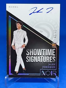 2021-22 Panini Noir - Showtime Signatures Jalen Green #SHS-JAJ #42/49 (AU, RC) - Picture 1 of 2