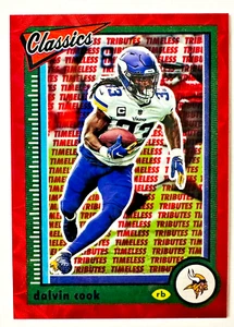 2022 Panini Classics Dalvin Cook RED Scope Prizm Card Timeless SP #/35 Vikings! - Picture 1 of 3