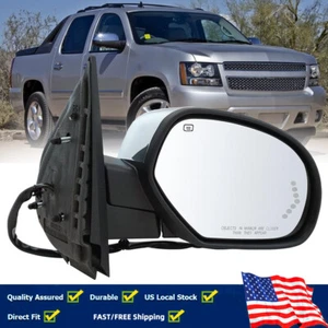 Right Chrome Power Mirror For GMC 07-2014 Tahoe Suburban Yukon Silverado Sierra - Picture 1 of 12