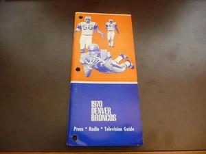 1970 DENVER BRONCOS FOOTBALL MEDIA GUIDE EX-MINT - Bild 1 von 1
