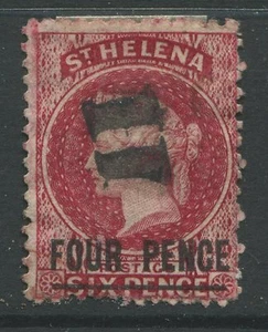 St. Helena 1864 4d on 6d red used - Picture 1 of 1
