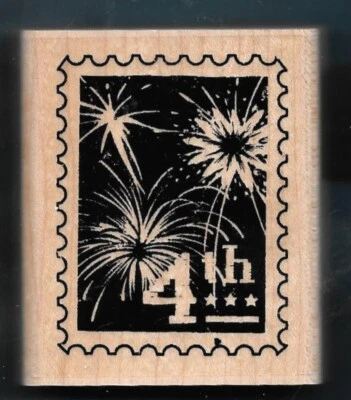 4º FUEGOS ARTIFICIALES CORREO POSTAL EE. UU. AMÉRICA Palabras de veteranos NUEVO SELLO DE GOMA CTMH Foto 1 de 2