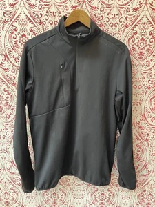 Chaqueta a prueba de viento Oscar Jacobson Richmond 1/2 cremallera - negra talla mediana en muy buena condición - Imagen 1 de 7