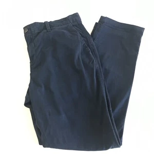 GAP TROUSERS 10 NAVY BLUE CHINOS Straight Leg High Rise Button Zip Casual Womens - Picture 1 of 21