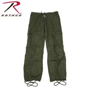 Women's Vintage Military Fatigues Camo Cargo Ladies Paratrooper Pants 3186-L - Picture 1 of 1