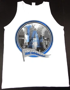 Los Angeles California Tank Top T-shirt LA Baseball Vest White New Men - Picture 1 of 4