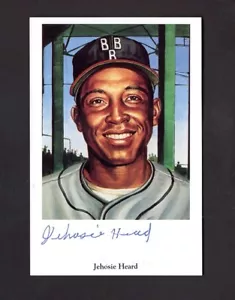 Jehosie Jay Heard SIGNED Negro League Ron Lewis Photo Postcard Autographed - Picture 1 of 2
