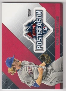 2018 Topps Update MLB Postseason Logo Manufactured Patch Noah Syndergaard ! New - Picture 1 of 2