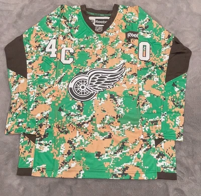 Camiseta de camuflaje para hombre Reebok Detroit Red Wings Zetterberg talla 54 Foto 1 de 2