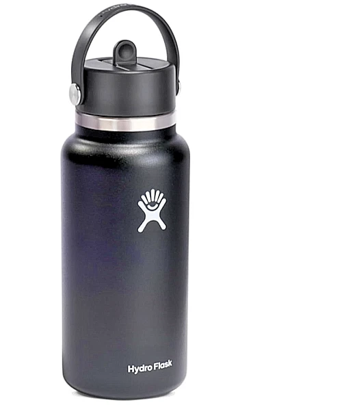 ¡Sip Happens! Botella de agua de pajita de boca ancha Hydro Flask 32 oz - ¡Fría todo el día! Foto 1 de 4