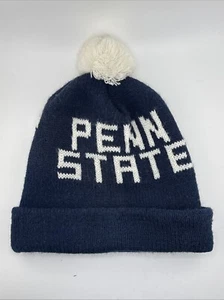 Vintage Penn State Nittany Lions Knit Winter Ski Hat Cap Beanie - Picture 1 of 9