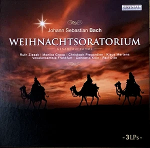 Signed CHRISTOPH PREGARDIEN Bach Christmas Oratorio Crystal Classics 3LP Box New - Picture 1 of 3