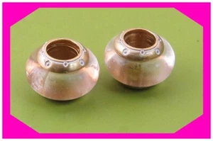 BRIGHTON ABC TRANSPARENT TOPAS facettierte Glasperlen Neu ohne Etikett 2er Set Perlen 30 $ - Bild 1 von 2