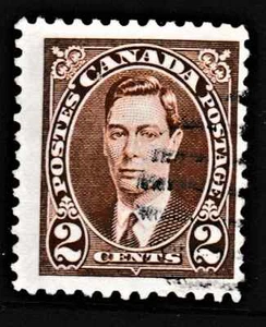 2c brown "Series: King George VI - 1937-38" Canada - Picture 1 of 2