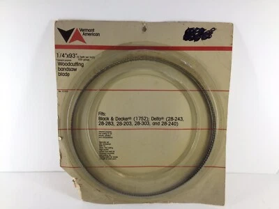 "Vermont American 1/4"" X 93"" 6 dientes por pulgada calibre .020 madera de uso general"  Foto 1 de 4