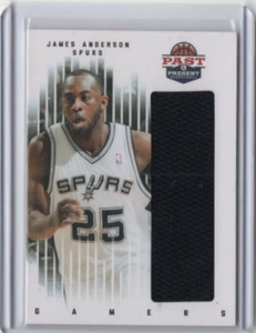 JAMES ANDERSON NBA Spurs 2011-12 Panini Past & Present Jersey Patch #38 Card - Picture 1 of 2