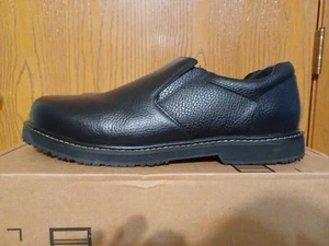 Dr Scholls Winder II Black Leather Loafer Mens Size 15 - Picture 1 of 4